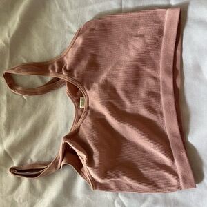 Ribbed Pink Women's Intimate Top